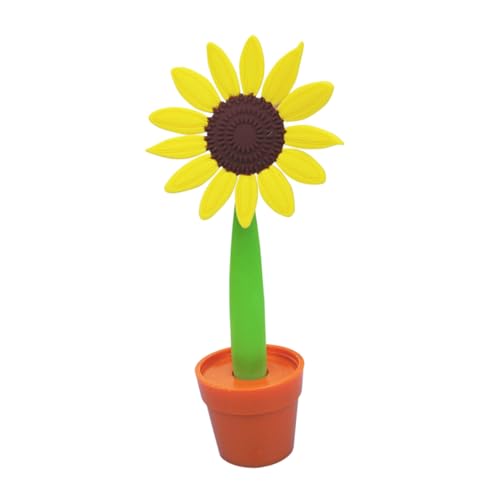 Housoutil Sonnenblumen Kugelschreiber Sonnenblumen Stifte Künstliche Blumen Blumen Kugelschreiber Neuartige Stifte Für Erwachsene Sonnenblumen Schreibwaren Blumenform Kugelschreiber von Housoutil