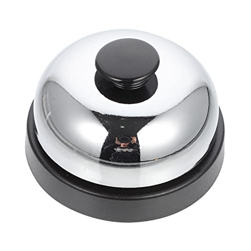 Housoutil Spielglocke Rezeptionsklingel klimpern winzig Serviceklingel für den Schreibtisch Klingeln tischglocke tischklingel Schalter Rezeption Barring Glocke von Hand drücken Metall Black von Housoutil