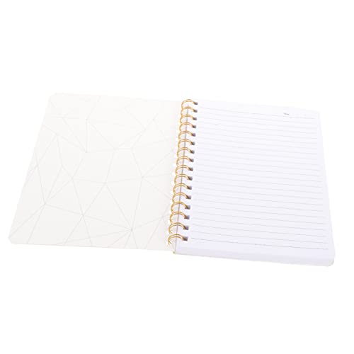 Housoutil Spule Notizbuch Notizbücher Schule gepunktetes notizbuch Spiral- Spiralnotizbuch süß Praktisches Notizbuch Hardcover Spiral Notebook Spiralblock klein Papier Yellow von Housoutil