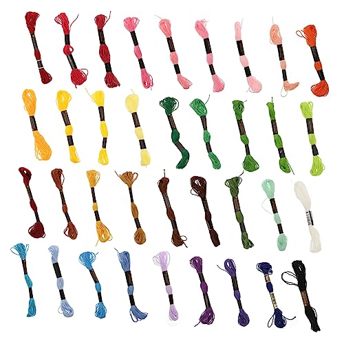 Housoutil Stränge Stickgarn Bunte Stickgarne für Kreuzstich Handarbeit und Basteln Farben Leicht Langlebig und Wiederverwendbar für Kreative Projekte Housoutil Stränge Stickgarn Bunte Stickgarne für Kreuzstich Handarbeit und Basteln Farben Leicht Langlebig und Wiederverwendbar für Kreative Projekte von Housoutil
