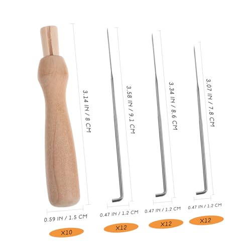 Housoutil Teiliges Filznadel Set mit Holzgriff Verschiedene Nadellängen Geeignet für Trockenfilzen und Wollfilzen DIY Filzwerkzeug für Anfänger und Handwerk Housoutil Teiliges Filznadel Set mit Holzgriff Verschiedene Nadellängen Geeignet für Trockenfilzen und Wollfilzen DIY Filzwerkzeug für Anfänger und Handwerk von Housoutil