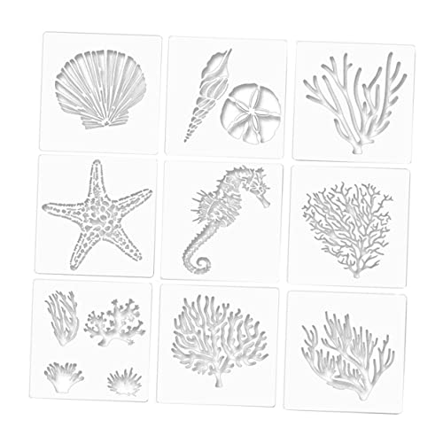 Housoutil Teiliges Set Schablonen mit Meerestier Motiven für Transparente Diy Vorlagen für Kreative Projekte und Heimdekoration Housoutil Teiliges Set Schablonen mit Meerestier Motiven für Transparente Diy Vorlagen für Kreative Projekte und Heimdekoration von Housoutil