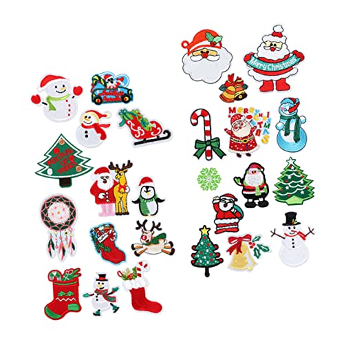Housoutil Teiliges Weihnachts Stickerei Set mit Santa Schneemann Motiven Dekorative Bügelflicken Langlebige Textil Applikationen für Kleidung Schuhe und Diy Kostüme Kindgerechte Designs Housoutil Teiliges Weihnachts Stickerei Set mit Santa Schneemann Motiven Dekorative Bügelflicken Langlebige Textil Applikationen für Kleidung Schuhe und Diy Kostüme Kindgerechte Designs von Housoutil