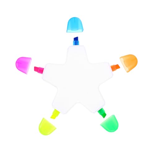 Housoutil Textmarker Buchmarkierungen Büro Mark Stift kleiner Highlighter Markierstift beachten Kunstmarkerstift Ästhetische Farbstifte bunter Filzstift Mark Stifte Plastik von Housoutil