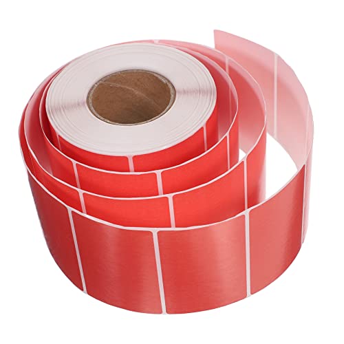 Housoutil Thermoetikettenrolle Rot Selbstklebend Wasserfest Ölbeständig Beschreibbar für Büro Küche Milchtee Läden ohne Farbband Kompatibel für Thermodrucker Housoutil Thermoetikettenrolle Rot Selbstklebend Wasserfest Ölbeständig Beschreibbar für Büro Küche Milchtee Läden ohne Farbband Kompatibel für Thermodrucker von Housoutil