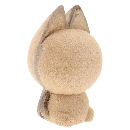 Housoutil Tierornamente Aus Holz Lackierbar Unvollendet Desktop Dekorationen Unglasiert Für Home Office Store Katze Ornament Tiere Drinnen Miniatur Schmucklos Klein Leer Hölzern von Housoutil