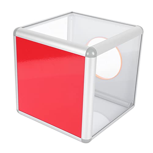 Housoutil Transparente Spendenbox Schloss Mittelgroße Wahlurne für Partys Spiele und Charity Veranstaltungen Leicht und Tragbar und Stabil von Housoutil