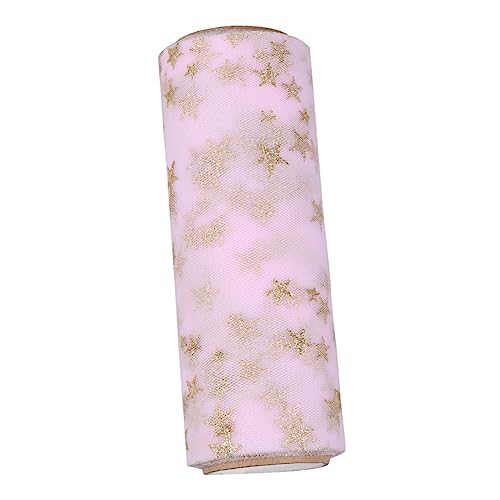 Housoutil Tüllrolle Rosa DIY Tischskirt Dekoration für Hochzeiten Geburtstagsfeiern Party Events Vielseitig Einsetzbar Leicht zu Falten für Bastelprojekte und Festliche Anlässe von Housoutil