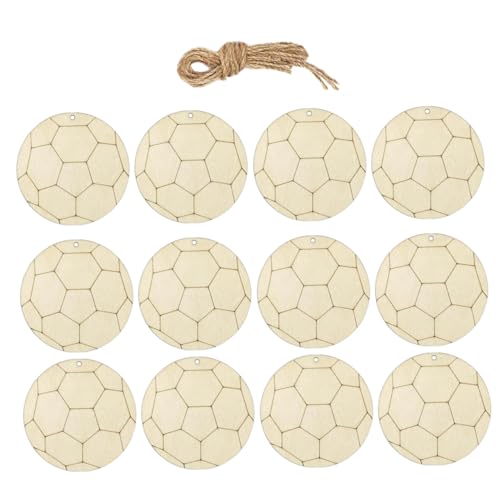 Housoutil Unbehandelte Holz Fußballanhänger Teiliges DIY Holzteile zum Bemalen für Fußballpartys Glatte Oberfläche Doppelseitig Bemalbar Vielseitige Sportdeko und Geschenketiketten Housoutil Unbehandelte Holz Fußballanhänger Teiliges DIY Holzteile zum Bemalen für Fußballpartys Glatte Oberfläche Doppelseitig Bemalbar Vielseitige Sportdeko und Geschenketiketten von Housoutil