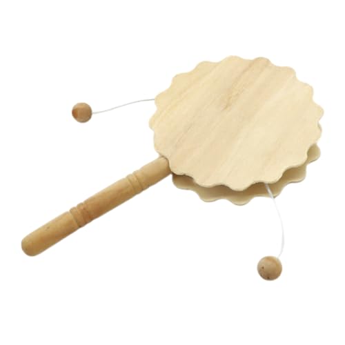 Housoutil Unfertige Rasseltrommel Holz Für DIY Malerei Sicheres Kinderspielzeug Zur Kreativer Fähigkeiten Für Zuhause Bildungsprop von Housoutil