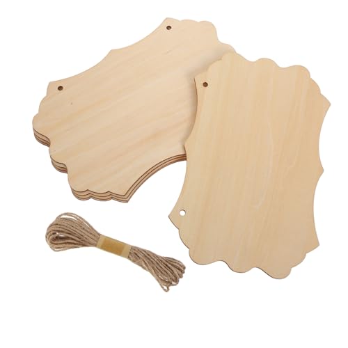 Housoutil Unfertiges Holzschild Groß mit Seil Robuste Holztafel zum Bemalen und Gravieren Hängendes Blanko Holzschild für DIY Bastelprojekte Hausdekoration Hochzeit und Housoutil Unfertiges Holzschild Groß mit Seil Robuste Holztafel zum Bemalen und Gravieren Hängendes Blanko Holzschild für DIY Bastelprojekte Hausdekoration Hochzeit und von Housoutil