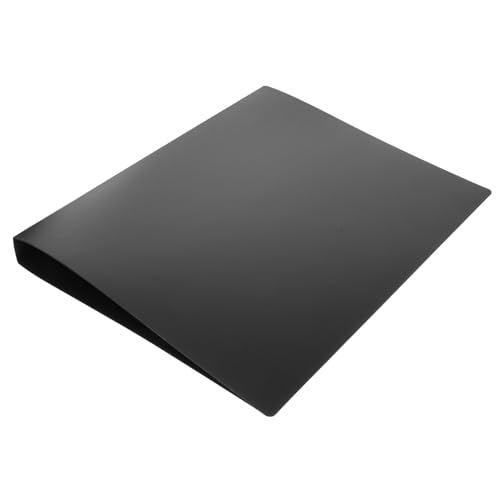 Housoutil Vier-Loch-Ordner aktenkoffer aktentaschen folder Aktenordner Papier Dokumentenordner Organizer zur Aufbewahrung von Bürodokumenten Multifunktions-Dateiordner-Organizer Metall Black von Housoutil
