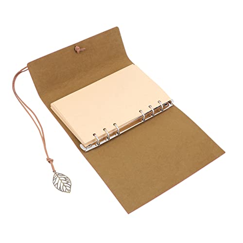 Housoutil Vintage Loose Leaf Notepad Format Nachfüllbares Notizbuch für Planung Tagebuch und Notizen Hochwertige Bindung Praktisch für Schule und Alltag von Housoutil