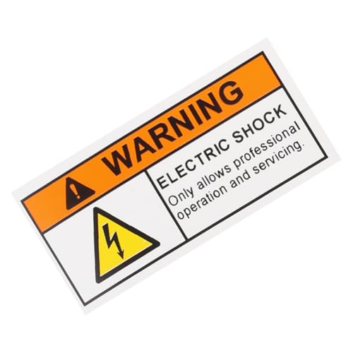 Housoutil Von Stromschlag Aufklebern Warnschild „Spannungsschockgefahr“ Sicherheitsschild „Stromschlaggefahr“ Warnschild „Hochspannung“ Warnschild „Gefahr Durch Elektrische Gefahr“ Housoutil Von Stromschlag Aufklebern Warnschild „Spannungsschockgefahr“ Sicherheitsschild „Stromschlaggefahr“ Warnschild „Hochspannung“ Warnschild „Gefahr Durch Elektrische Gefahr“ von Housoutil