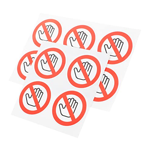 Housoutil Warnaufkleber mit Aufschrift "Do Not Touch", 10 Stück von Housoutil