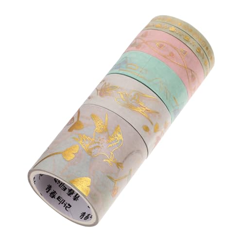 Housoutil Washi Tape Aufkleber Dekoratives Klebeband Washi Aufkleber Washi Tapes Süßes Washi Tape Dekoratives Papierband Washi Tape Basteln Washi Papierband Das Washi Tape Whisper Paper von Housoutil