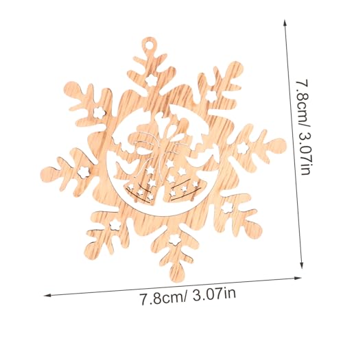 Housoutil Weihnachtliche Holzanhänger Teilig mit Schneeflocken Blanke Holzplatten zum Bemalen Leicht mit Aufhängeloch und Juteschnur für Tannenbaum Deko und Fensterdeko Housoutil Weihnachtliche Holzanhänger Teilig mit Schneeflocken Blanke Holzplatten zum Bemalen Leicht mit Aufhängeloch und Juteschnur für Tannenbaum Deko und Fensterdeko von Housoutil