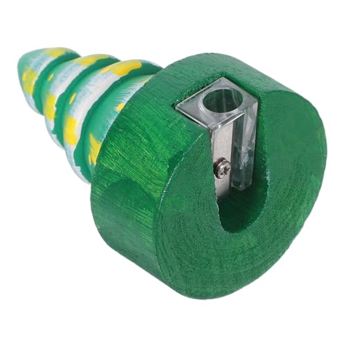 Housoutil Weihnachtlicher Holz-Anspitzer Weihnachtsbaumform Manuell Schüler Büro Party Geschenkidee für Bunte und Augenbrauenstifte Geeignet von Housoutil