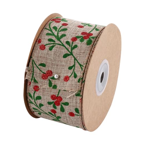 Housoutil Weihnachtliches Dekoband Breites Weihnachtsband mit Motiv für DIY Schleifen Geschenkverpackung Baumdekoration Basteln Festliche Weihnachtsdeko Housoutil Weihnachtliches Dekoband Breites Weihnachtsband mit Motiv für DIY Schleifen Geschenkverpackung Baumdekoration Basteln Festliche Weihnachtsdeko von Housoutil