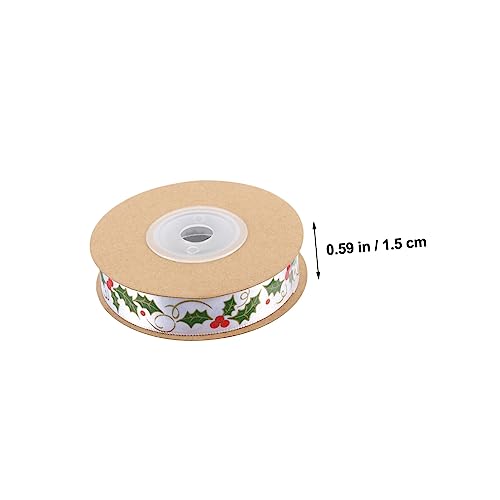 Housoutil Weihnachtliches Geschenkband Breit Yards Polyesterrolle mit Kreativem Druck Festliches Verpackungsband für Weihnachtsgeschenke Party und Wohnungsdeko Stilvolles Housoutil Weihnachtliches Geschenkband Breit Yards Polyesterrolle mit Kreativem Druck Festliches Verpackungsband für Weihnachtsgeschenke Party und Wohnungsdeko Stilvolles von Housoutil