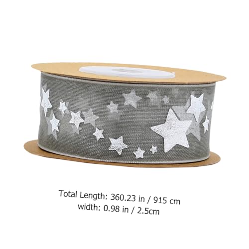 Housoutil Weihnachtsband Breit Strapazierfähiges Geschenkband mit Stern Motiv Dekoratives Schleifenband für Geschenkverpackung DIY Bastelarbeiten Haar und Kleidungsaccessoires Housoutil Weihnachtsband Breit Strapazierfähiges Geschenkband mit Stern Motiv Dekoratives Schleifenband für Geschenkverpackung DIY Bastelarbeiten Haar und Kleidungsaccessoires von Housoutil
