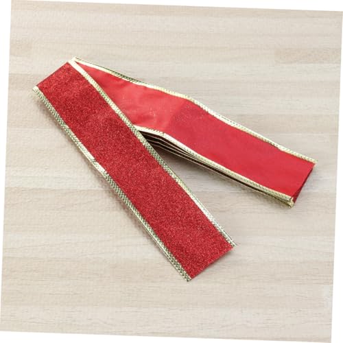 Housoutil Weihnachtsband Glitzerband Rotes Deko Band mit Glitzerpulver und Florstoff für Weihnachtsbaum DIY Basteln Hochzeitsschmuck Geschenkverpackung und Festliche Dekoration Housoutil Weihnachtsband Glitzerband Rotes Deko Band mit Glitzerpulver und Florstoff für Weihnachtsbaum DIY Basteln Hochzeitsschmuck Geschenkverpackung und Festliche Dekoration von Housoutil