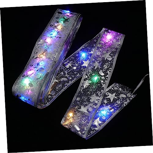 Housoutil Weihnachtsband mit LED Lichterkette Silbernes Batteriebetriebenes Weihnachtsbaum Dekorationsband Flexibel Langlebig für Festliche Baumdekoration und Weihnachtsfeiern Housoutil Weihnachtsband mit LED Lichterkette Silbernes Batteriebetriebenes Weihnachtsbaum Dekorationsband Flexibel Langlebig für Festliche Baumdekoration und Weihnachtsfeiern von Housoutil