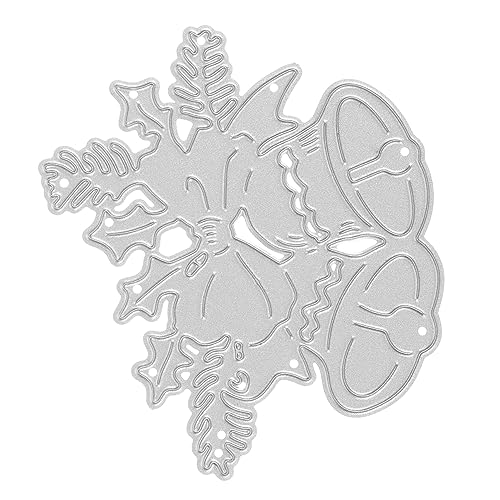 Housoutil Weihnachtsglocken Stanzform Kohlenstoffstahl DIY Scrapbooking Stanzschablone für Alben und Karten für Weihnachtsdekorationen und von Housoutil