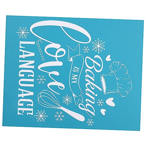 Housoutil Wiederverwendbare Weihnachts Siebdruckschablone Mesh Stencil Selbstklebend Wasserwaschbar Diy Shirt Transfer Vorlage Glatte Oberfläche Kinderfreundlich Geeignet für Tafeln von Housoutil
