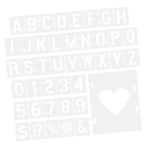Housoutil Wiederverwendbares Teiliges Pet Buchstaben und Zahlen Schablonen Robuste Malvorlagen für Wanddekoration Basteln und Werbetechnik Vielseitiges Stencil Kit für Präzises Zeichnen Housoutil Wiederverwendbares Teiliges Pet Buchstaben und Zahlen Schablonen Robuste Malvorlagen für Wanddekoration Basteln und Werbetechnik Vielseitiges Stencil Kit für Präzises Zeichnen von Housoutil