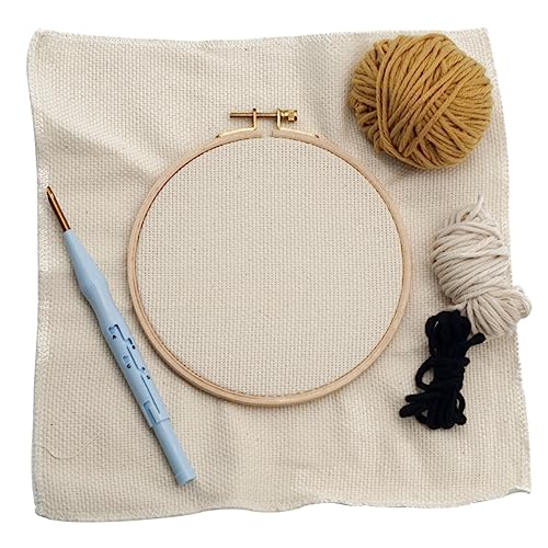 Housoutil Wollgarn Punch Needle Anfänger Set Diy Stickmaterialien für Handgemachte Kunstprojekte Kunststoff für Erwachsene und Ab Jahren von Housoutil