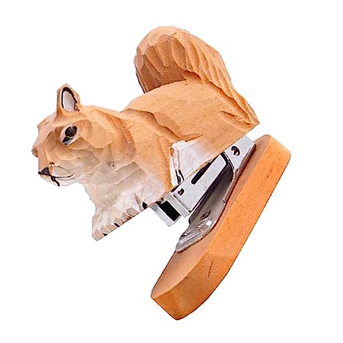 Housoutil Wooden Animal Stapler Kreative Holz Statue im Squirrel Design für Schreibtisch Langlebig und Funktional für Bürobedarf und Dekoration Housoutil Wooden Animal Stapler Kreative Holz Statue im Squirrel Design für Schreibtisch Langlebig und Funktional für Bürobedarf und Dekoration von Housoutil