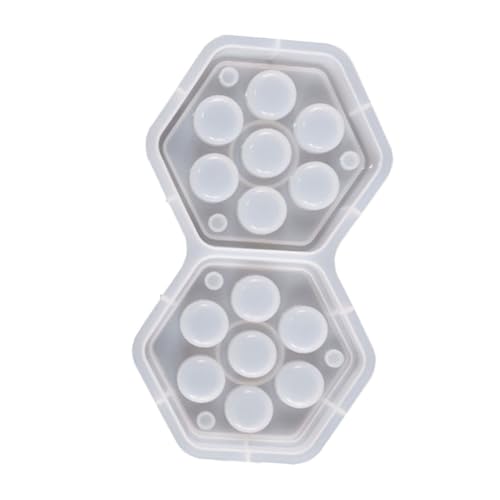 Housoutil Würfel-Aufbewahrungsbox-Form Digitale Silikonform-Gießform Harz formt Schmuck Tablettformen aus verdicktem Harz Silikon -Epoxidformen Formen aus Epoxidharz Kieselgel Weiß von Housoutil