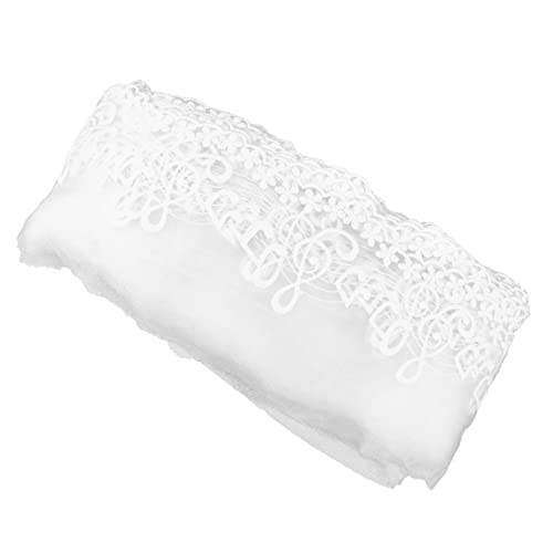 Housoutil Yards Weißes Musiksymbol Spitzenband für Diy Kleiderdekoration Hautfreundlich Geruchsfrei für Hochzeiten und Bastelprojekte von Housoutil