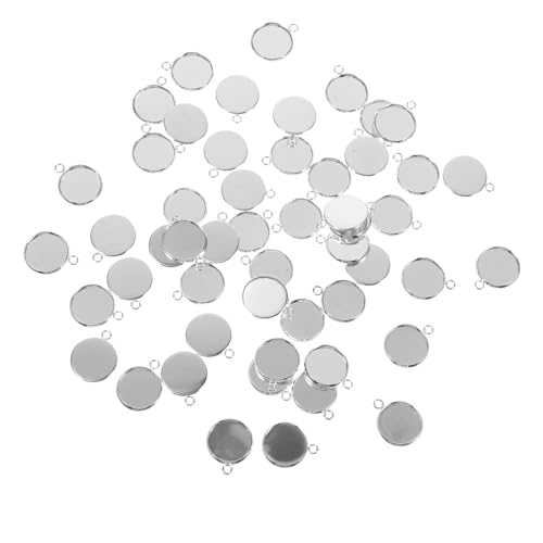 Housoutil Zarte Ohrringe Zubehör Ohrclips Schmuck Selber Machen Ohrringe Machen Diy Ohrring Silber Tablett-ohrringclips Herstellung Schöner Ohrclip Materialien Für Ohrclips Silver von Housoutil