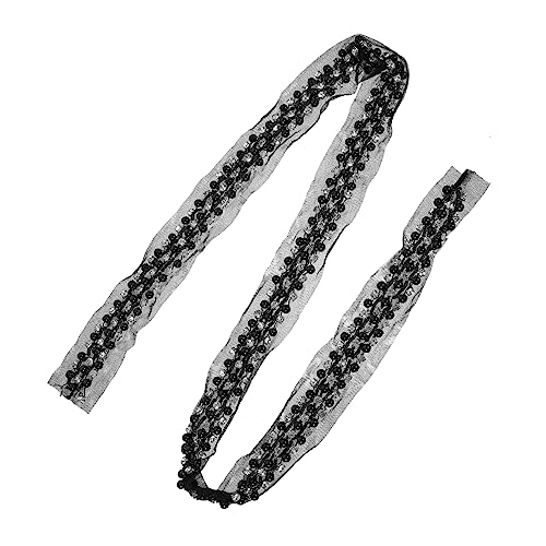 Housoutil Zartes Perlenband Mit Strassverzierung Reihiges Spitzenband Schwarzem Netzstoff Für DIY Hochzeitsdekoration Und Nähprojekte Elegantes Housoutil Zartes Perlenband Mit Strassverzierung Reihiges Spitzenband Schwarzem Netzstoff Für DIY Hochzeitsdekoration Und Nähprojekte Elegantes von Housoutil