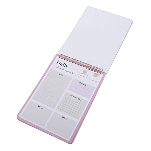 Housoutil Zeitmanagement-Notizblock büromaterial bürogadges die organizer Aufgabenliste work planner Planer Monat Zu schülerkalender Kalender für Homeschool effizienter Kalender Papier Rosa von Housoutil