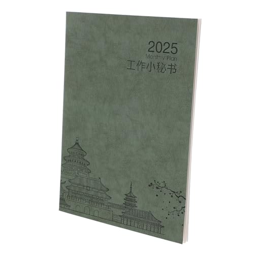 Housoutil Zeitmanagementplan Monatsplaner monatlich Planer-Organizer Terminkalenderplaner Notizblock Notizbuch Terminplaner Schreibbuch Buchplaner Zeitplaner Planer Notizblöcke Papier Grün von Housoutil