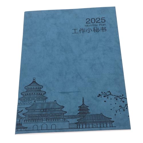 Housoutil Zeitmanagementplan Planer Zeitschrift Monatsplaner Zeitschriftenplaner Planer-organizer Kalender Notizbuch Notizblock Tagebuchplaner Monatlich Terminplaner Jahresplaner Papier Blau von Housoutil