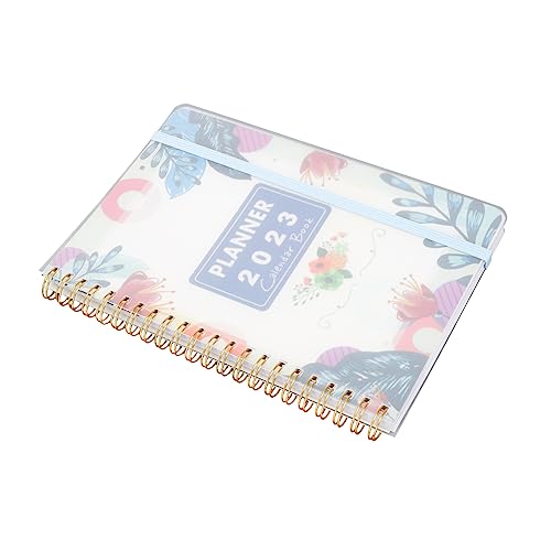 Housoutil Zeitplan-Notizblock wöchentlich Monatsplaner Unterlage Tagebuch und Planer Lehrerplaner notizbuch Spulenplanbuch Büroplan-Notizblock Wochenplaner Buch planen Planerbuch Papier Blau von Housoutil