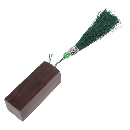 Housoutil hölzernes Siegel handgefertigt Basteln Gravieren graviert Namensstempelmaterial Siegelholz für Chinesisch Blanko-Holzstempel für Kunst Holzstampfer Namenssiegel Schnur Kaffee von Housoutil