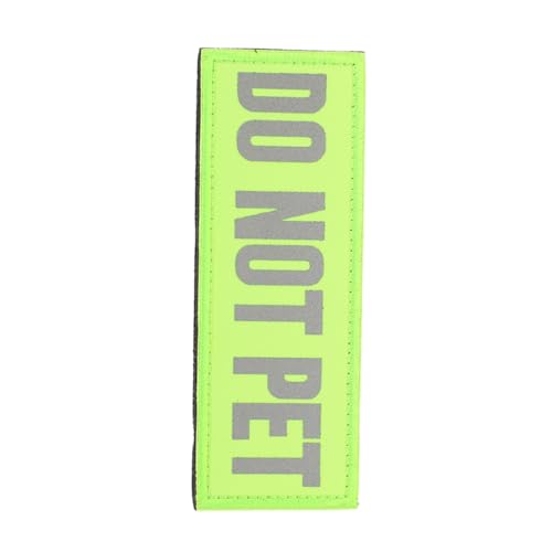 Housoutil kleiner Diensthund-Aufnäher Hundeweste Zubehör Professionelles Hundezubehör hundetraining zubehör reflektierender Diensthunde-Aufnäher Hundegeschirranhänger Nylon Light Green von Housoutil