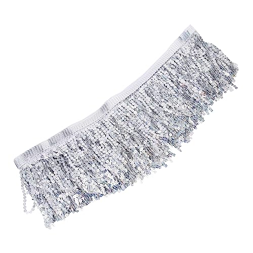 Housoutil paillettenbesetzte bärtige Spitze elegant clothing tischläufer tischdeken köstüme Paillettenfransen Quaste Paillettenausstattung Paillettenbesatz selber machen Polyestergarn Silver Housoutil paillettenbesetzte bärtige Spitze elegant clothing tischläufer tischdeken köstüme Paillettenfransen Quaste Paillettenausstattung Paillettenbesatz selber machen Polyestergarn Silver von Housoutil