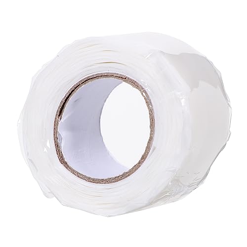 Housoutil wasserdichtes Reparaturband klebrig Stopper entlüften Mini Patch dichtband für wasserleitung waterproof tape Reparaturband für Leckagen Nahtband wasserdicht Klebeband Plastik Weiß von Housoutil