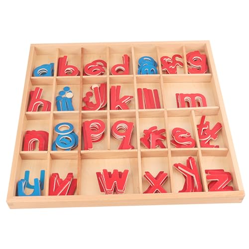 1 Set Alphabet -Spielzeug, Lernen und pädagogische sichere Holz Alphabet Briefe Board Spielzeug für Kleinkinder Kinder Girls Boys, mit 5 Bags Letters Board von HoveeLuty