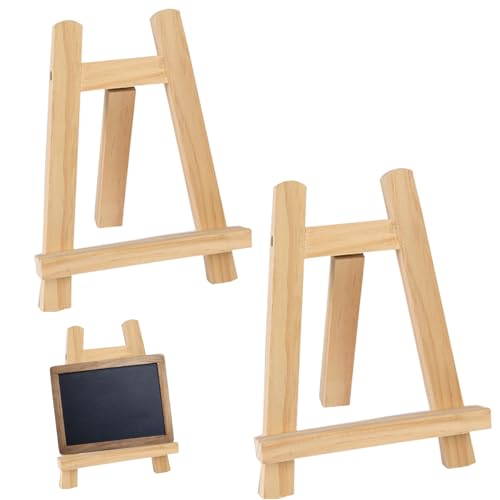 2 Stück Mini-Staffeleien aus Holz, 20 x 15 cm, Tischstaffelei für Kunst, Kartenständer zum Präsentieren von Bildern, Malen, Zeichnen, Tischstaffelei, Künstlerstaffelei, kleine Staffelei 2 Stück Mini-Staffeleien aus Holz, 20 x 15 cm, Tischstaffelei für Kunst, Kartenständer zum Präsentieren von Bildern, Malen, Zeichnen, Tischstaffelei, Künstlerstaffelei, kleine Staffelei von HoveeLuty