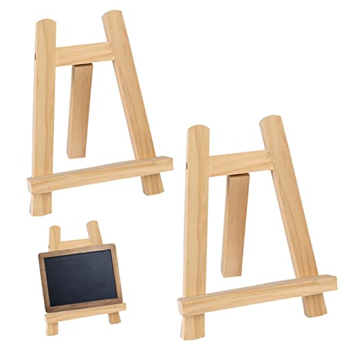 2 Stück Mini-Staffeleien aus Holz, 20 x 15 cm, Tischstaffelei für Kunst, Kartenständer zum Präsentieren von Bildern, Malen, Zeichnen, Tischstaffelei, Mini-Staffelei, Künstlerstaffelei 2 Stück Mini-Staffeleien aus Holz, 20 x 15 cm, Tischstaffelei für Kunst, Kartenständer zum Präsentieren von Bildern, Malen, Zeichnen, Tischstaffelei, Mini-Staffelei, Künstlerstaffelei von HoveeLuty