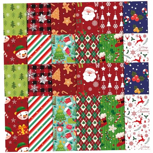24 Stück Weihnachtskarton, 30, 5 x 30, 5 cm, doppelseitiges Muster, Weihnachtspapier zum Basteln von Karten, Bastelbedarf für DIY-Fotoalbum, Tagebuch-Dekoration, Weihnachtsbastelbedarf, Weihnachtsp 24 Stück Weihnachtskarton, 30, 5 x 30, 5 cm, doppelseitiges Muster, Weihnachtspapier zum Basteln von Karten, Bastelbedarf für DIY-Fotoalbum, Tagebuch-Dekoration, Weihnachtsbastelbedarf, Weihnachtsp von HoveeLuty