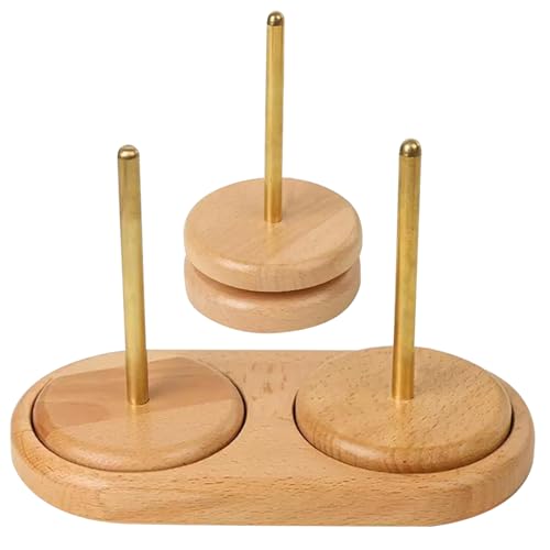Garnhalter, Doppelgarnspinner aus Holz, drehbarer Wollwickler, 9, 5 x 6, 5 Zoll, Garnwickler zum Häkeln, abnehmbares Strickzubehör, Doppelschaft-Wollhalter, Garnspinner, Garnwickler Garnhalter, Doppelgarnspinner aus Holz, drehbarer Wollwickler, 9, 5 x 6, 5 Zoll, Garnwickler zum Häkeln, abnehmbares Strickzubehör, Doppelschaft-Wollhalter, Garnspinner, Garnwickler von HoveeLuty