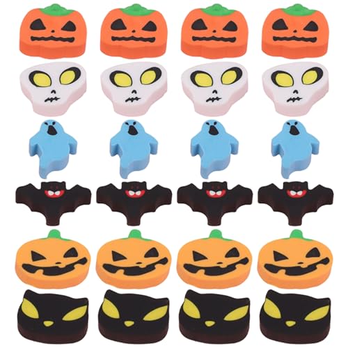 Halloween-Radiergummis, 24 Stück, süße Mini-Radiergummis für Kinder, Halloween-Miniaturen für „Süßes oder Saures"-Partygeschenke, Goody-Bag-Füller, Mini- für Kinder, Halloween-Radiergummis, 24 Stück, süße Mini-Radiergummis für Kinder, Halloween-Miniaturen für „Süßes oder Saures"-Partygeschenke, Goody-Bag-Füller, Mini- für Kinder, von HoveeLuty